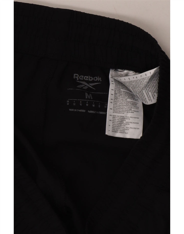 REEBOK Mens Tracksuit Trousers Medium Black Polyester Vintage Reebok and Second-Hand Reebok from Messina Hembry 