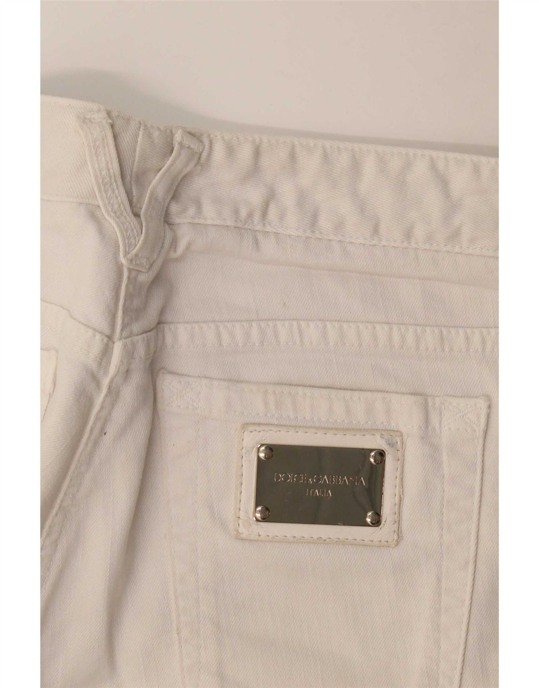 Dolce & Gabbana Straight Jeans til kvinder W32 L30 Hvid