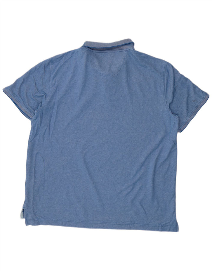 IZOD Poloskjorte til mænd 2XL Blå Bomuld