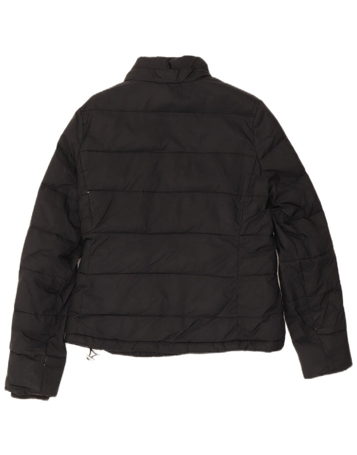 Jack Wills Sherpajakke til kvinder UK 12 Medium Sort Nylon