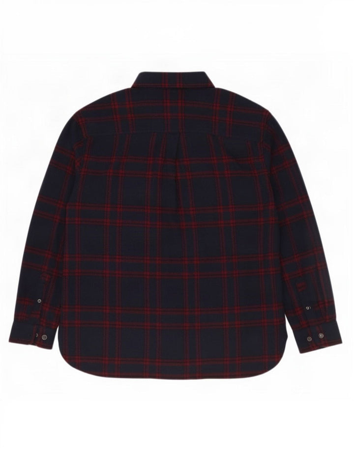 Ben Sherman herre overshirt skjorte 2XL marineblå ternet polyester