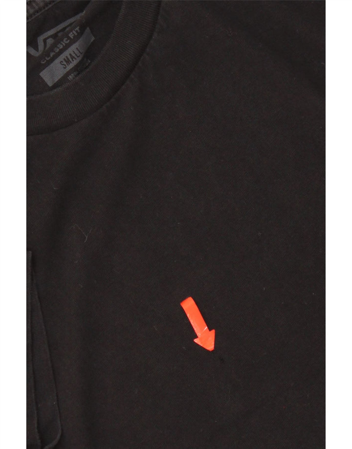 Vans Herre Classic Fit T-Shirt Top Lille Sort Bomuld