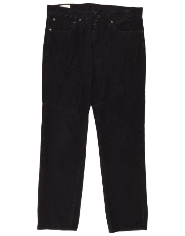 Levi's Herre 511 Slim Fit Corduroy Bukser W34 L32 Sort Bomuld