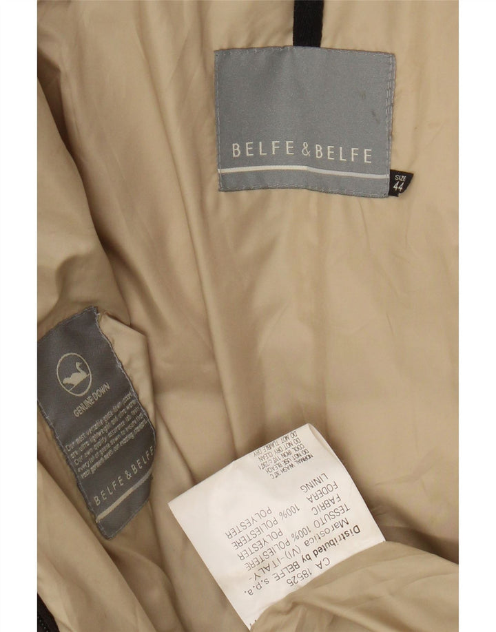 BELFE & BELFE Polstret frakke til kvinder IT 44 medium brun polyester