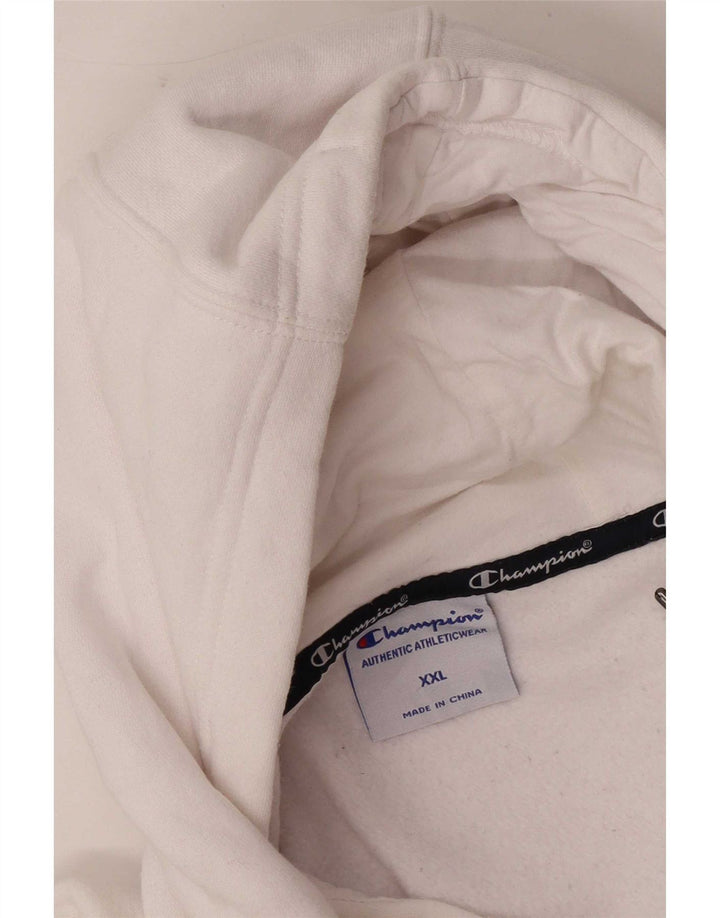 Champion Herre Hættetrøje Jumper 2XL Hvid Bomuld
