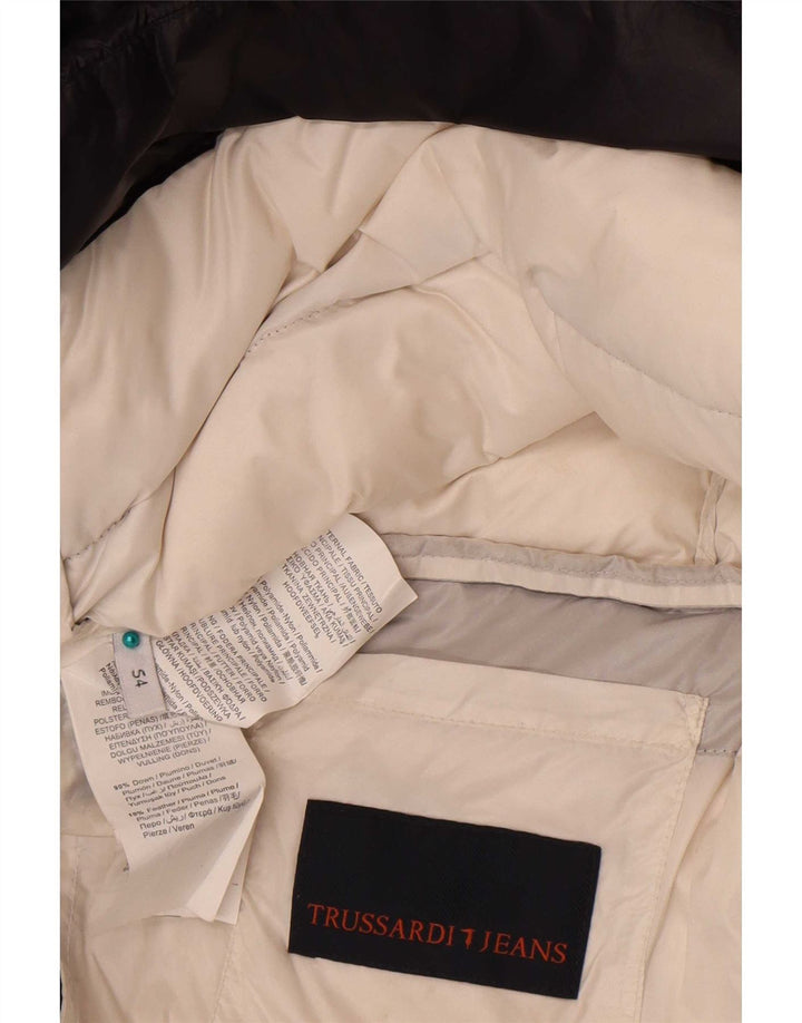 Trussardi Jeans Herre Polstret Jakke IT 54 2XL Sort Polyamid