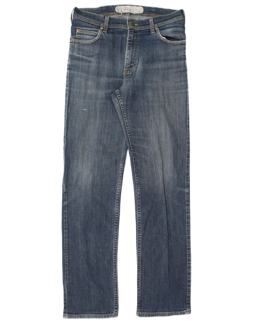 Lee Mens Brooklyn Straight Jeans W31 L32 Blå Bomuld