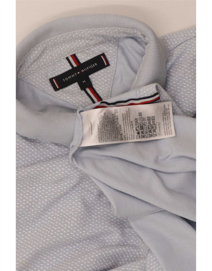 Tommy Hilfiger Herre poloshirt Medium blå plettet bomuld