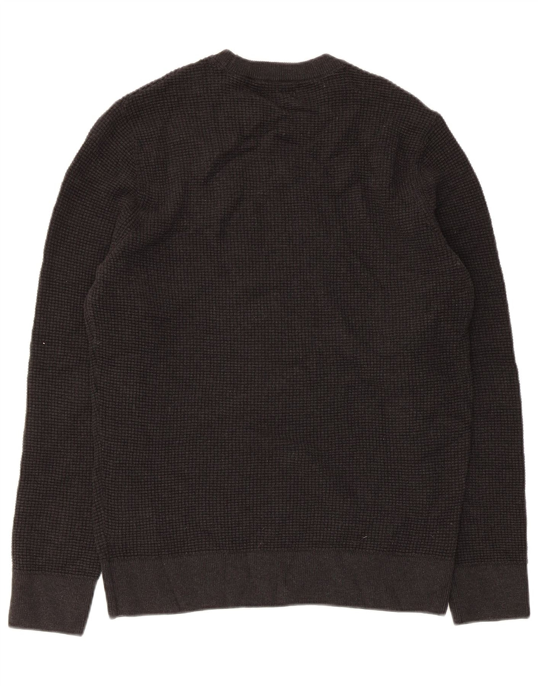 Superdry sweater med rund hals til mænd mellem sort bomuld