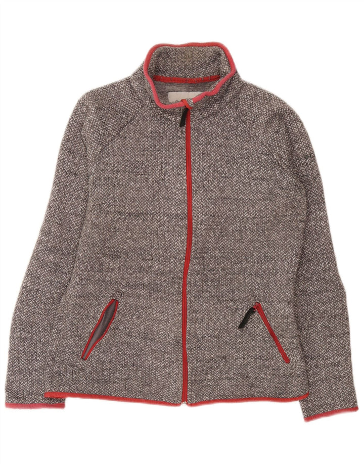 Columbia træningsdragt topjakke til kvinder UK 14 Medium Grey Flecked Polyester