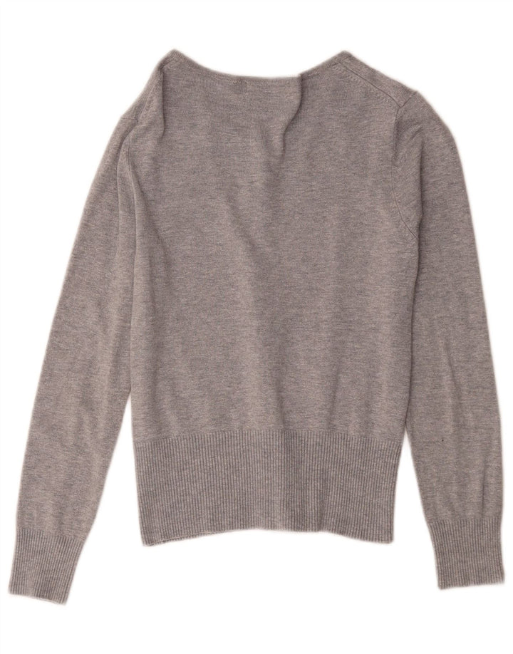 Marks & Spencer Dame Cardigan Sweater UK 10 Small Grey Viscose