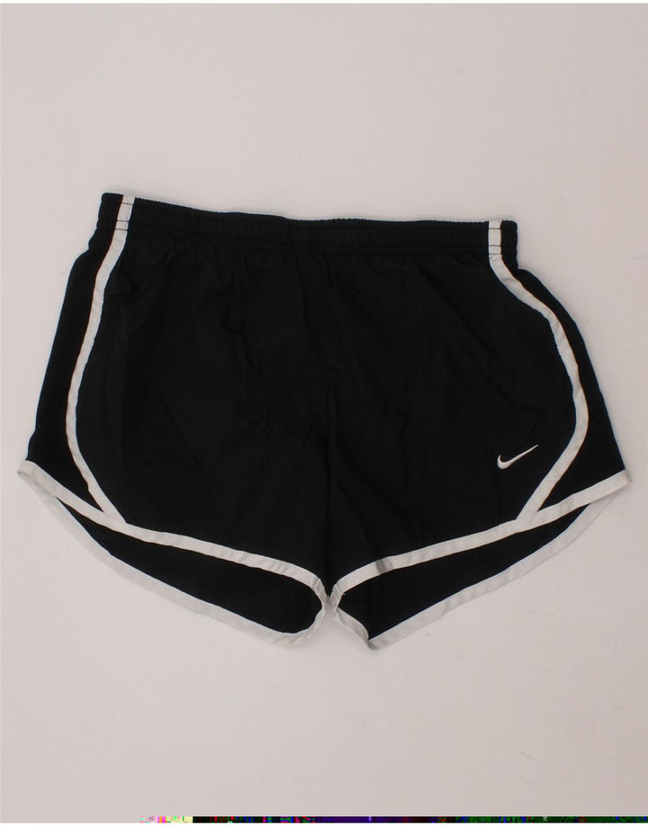 NIKE Girls Dri Fit Sport Shorts 10-11 Years Medium Black Polyester Vintage Nike and Second-Hand Nike from Messina Hembry 