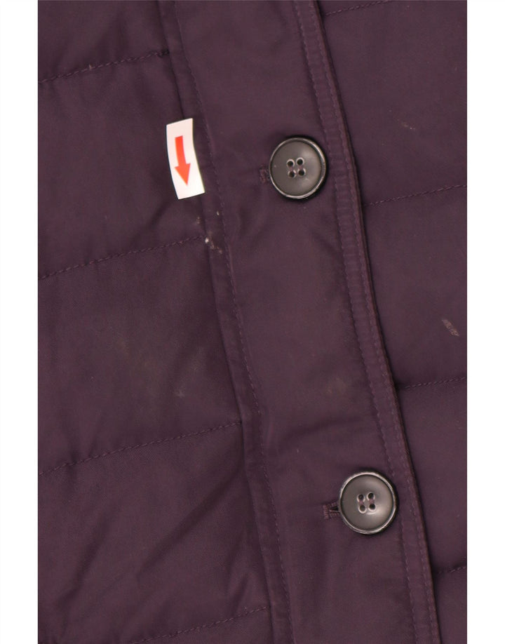Besætningstøj Dame hættepolstret jakke UK 10 Lille lilla polyester
