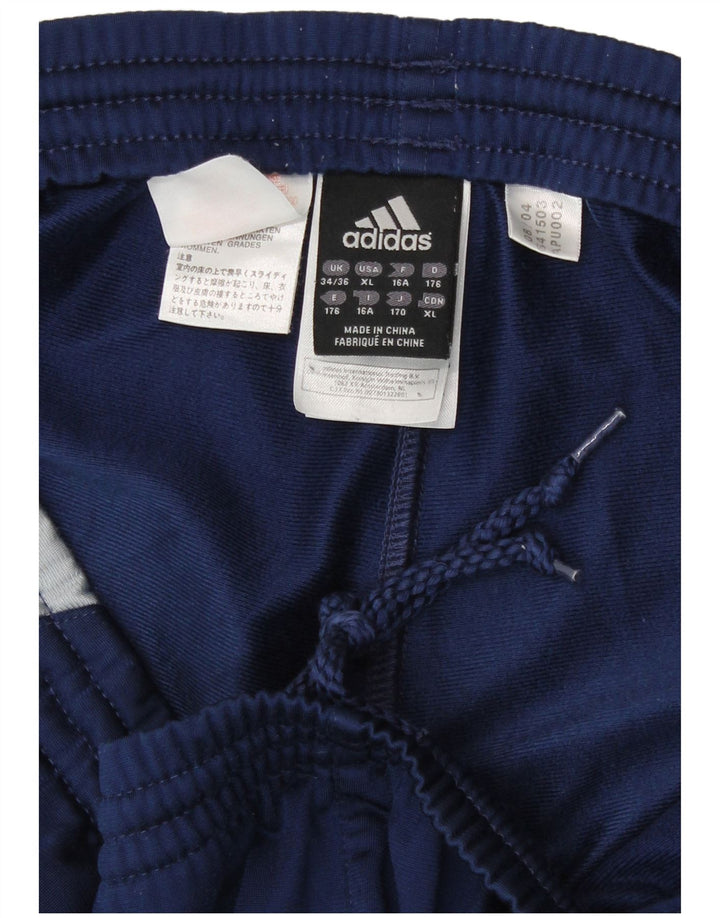 Adidas Træningsdragtsbukser til drenge 15-16 år Marineblå Colourblock Polyester