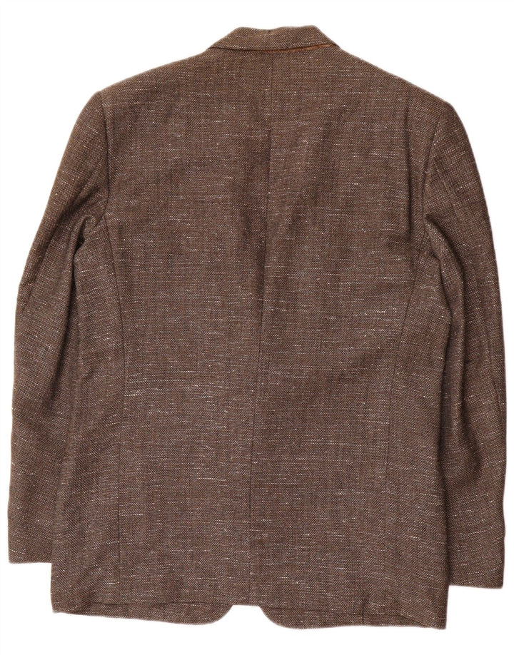 Valentino Herre 2-knaps blazerjakke UK 38 Medium Brown Flecked