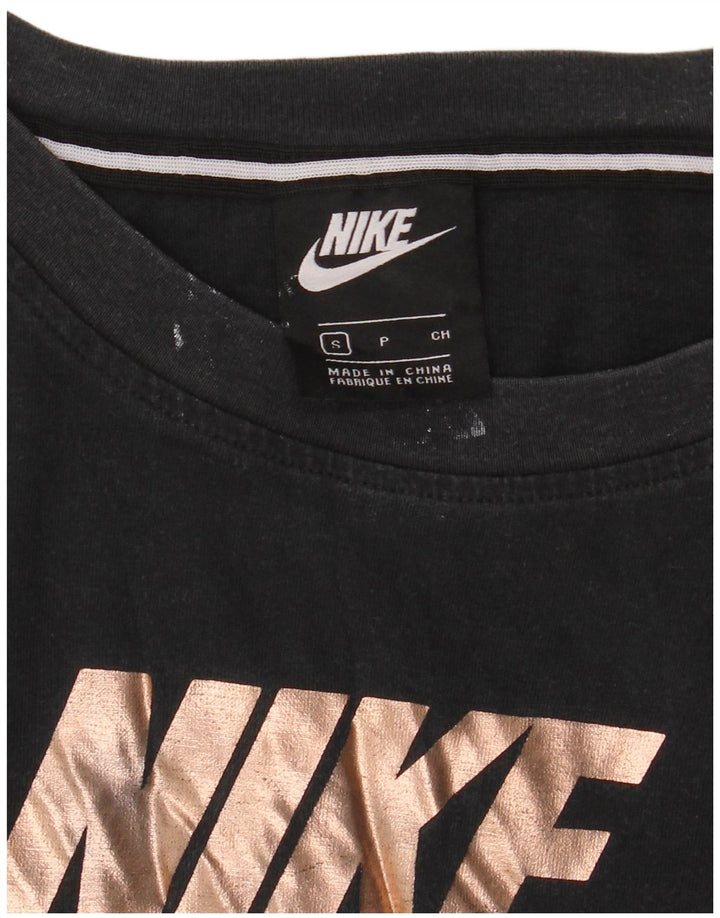 NIKE Oversized grafisk T-shirt top DK 10 Lille sort