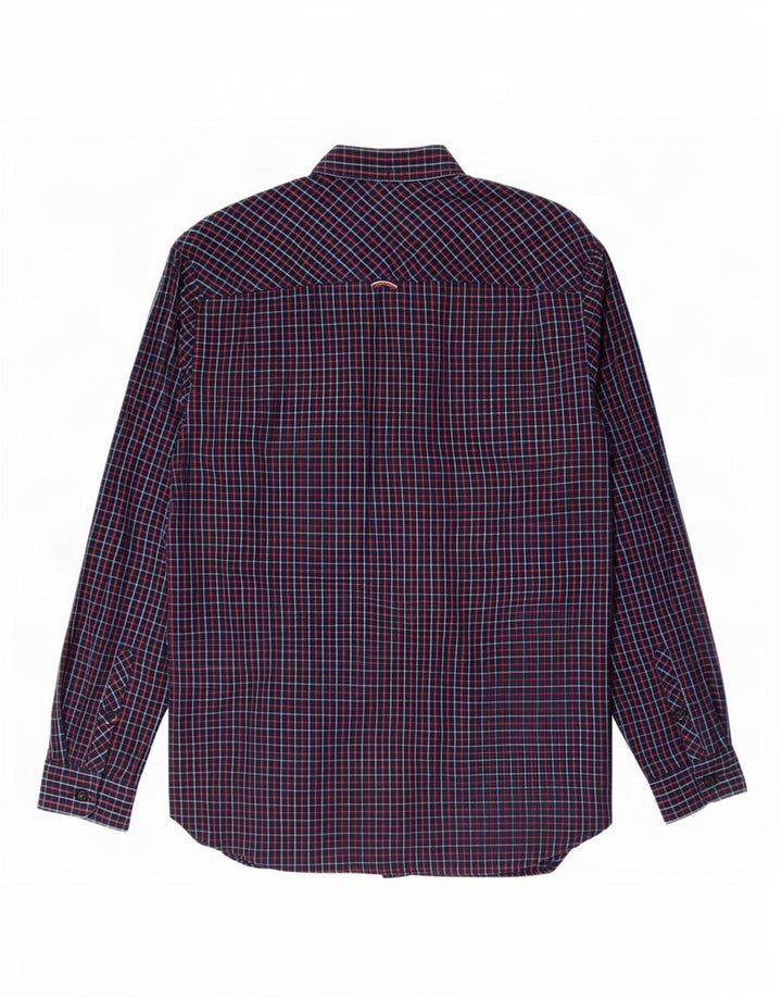 Tommy Hilfiger Herre Regular Fit skjorte XL marineblå ternet bomuld