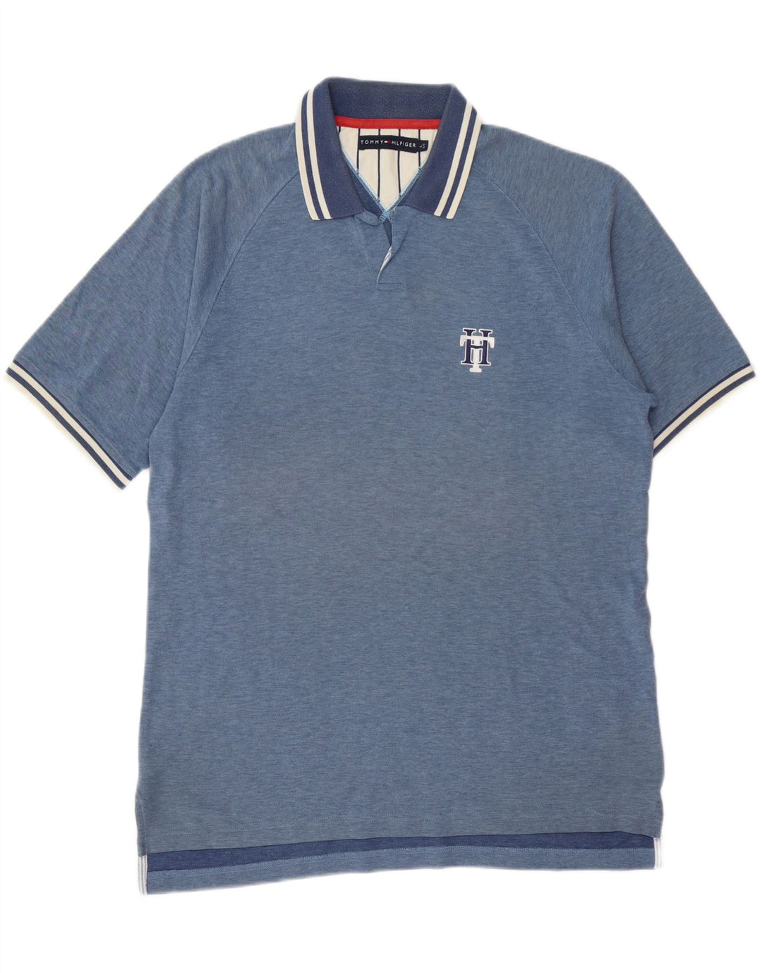 TOMMY HILFIGER Poloshirt til mænd Stor blå bomuld