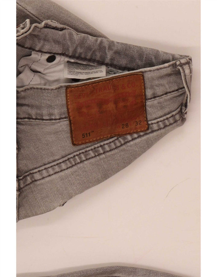 Levi's Mens 511 Slim Jeans W28 L28 Grå