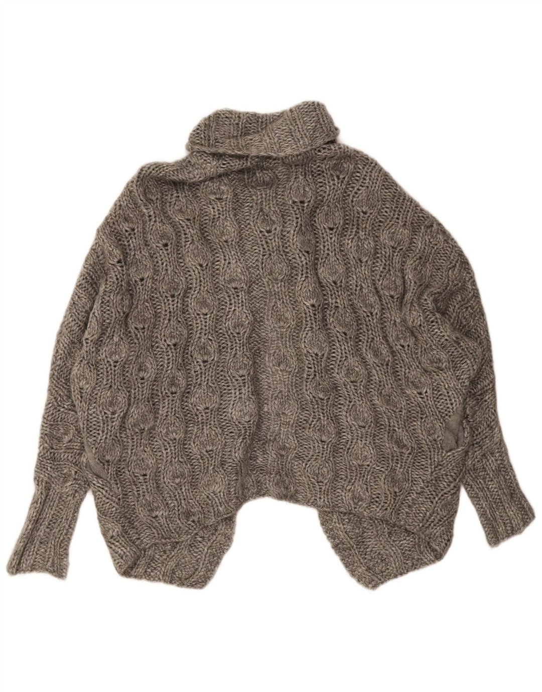 Ted Baker Dame Oversized Cardigan Sweater Størrelse 1 XS Grå Akryl