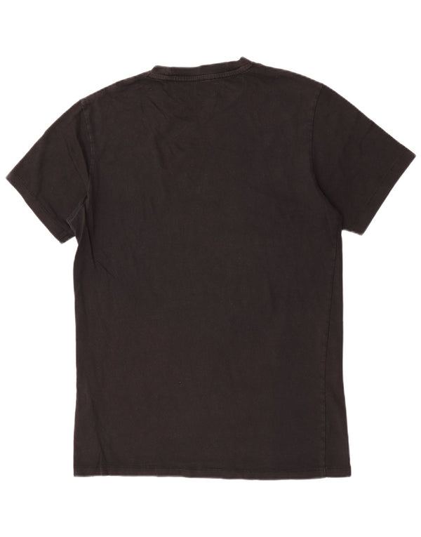 Timberland Mens Graphic T-Shirt Top Medium Black Cotton