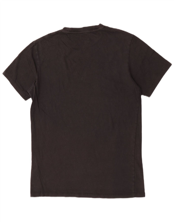 Timberland Herre grafisk T-shirt Top Medium Sort Bomuld