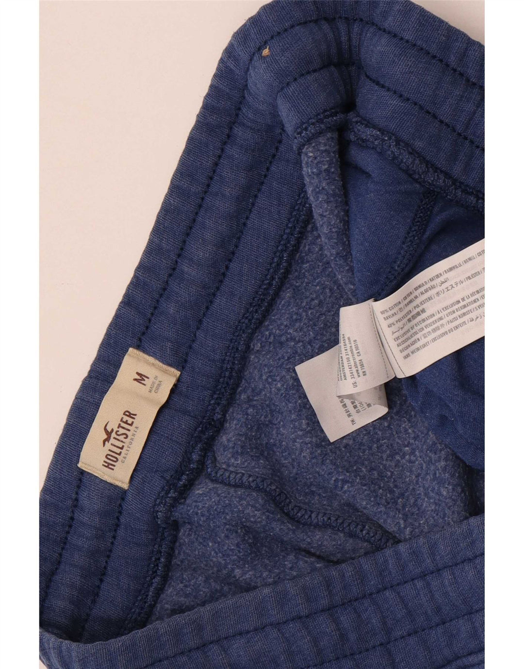 Hollister Herre grafisk træningsdragt Bukser Medium Blue Flecked Bomuld