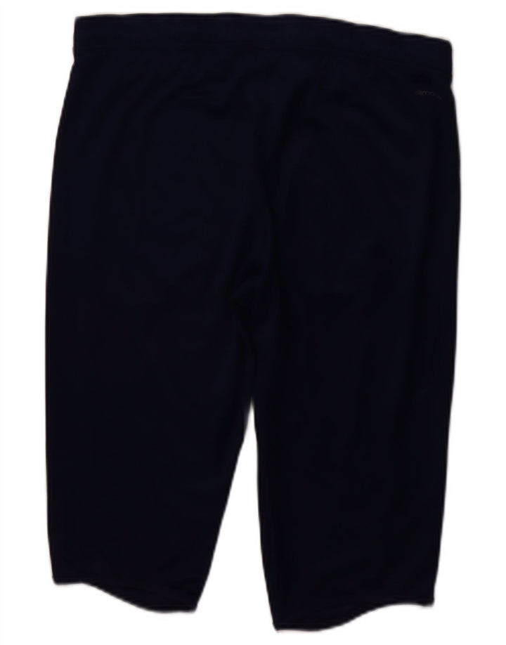 ADIDAS Mens Climalite Bermuda Sport Shorts Small  Navy Blue Polyester