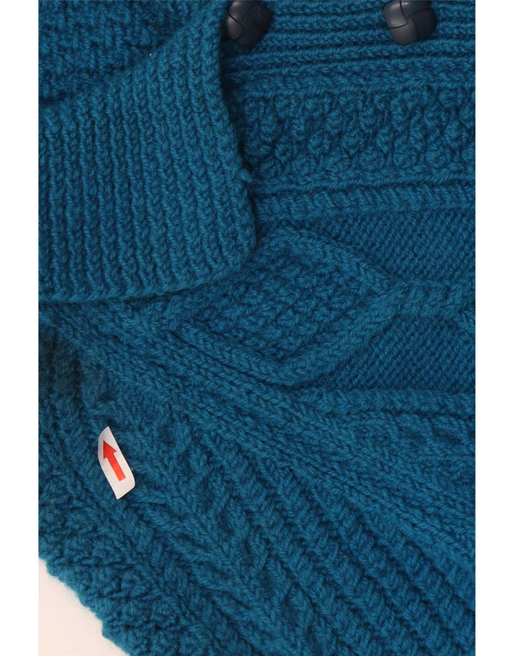 Vintage dame cardigan sweater UK 10 Small Blue
