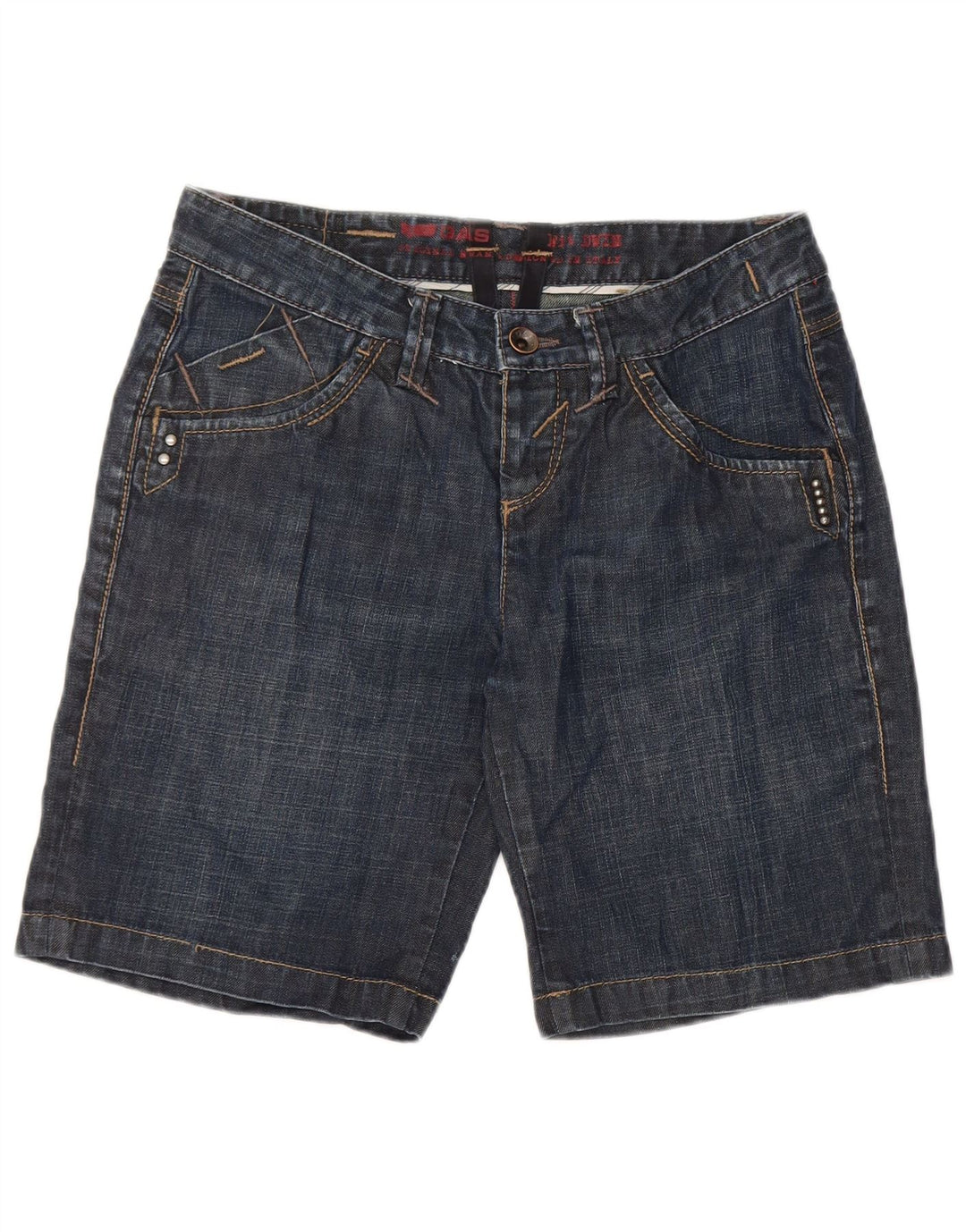 Gas denimshorts til kvinder W27 Små marineblå bomuld