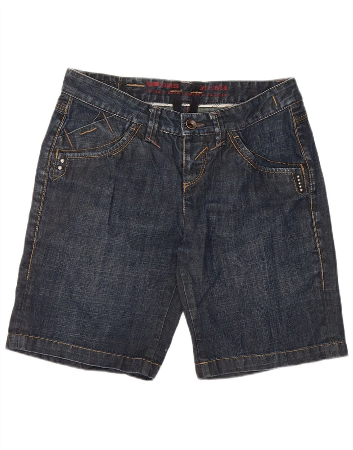 Gas denimshorts til kvinder W27 Små marineblå bomuld