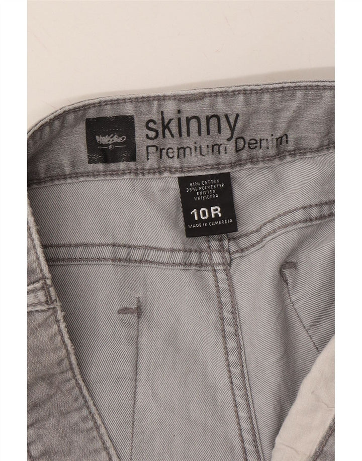 MOSSIMO Womens Skinny Jeans US 10 Large W34 L32 Grey Cotton Vintage Mossimo and Second-Hand Mossimo from Messina Hembry 
