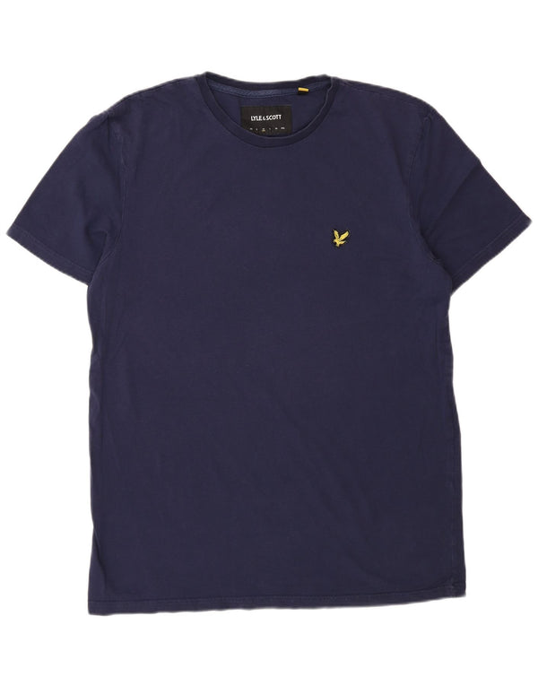 Lyle & Scott Herre T-shirt Top Medium Marineblå Bomuld