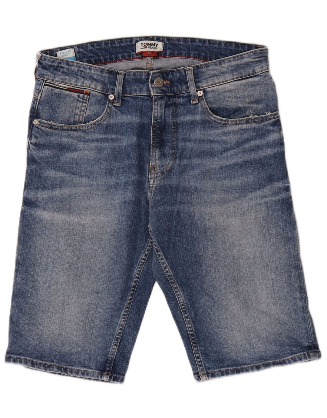 Tommy Hilfiger Herre Relaxed Fit denimshorts W30 Medium Blue Cotton