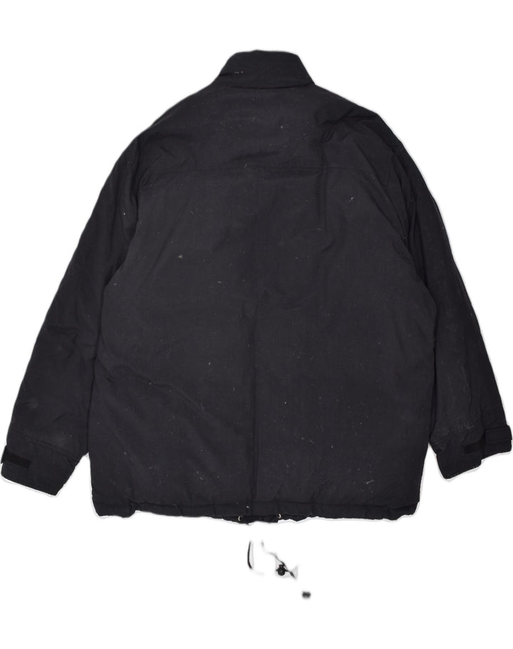 INVICTA Mens Windbreaker Jacket UK 40 Large Black Polyamide | Vintage | Thrift | Second-Hand | Used Clothing | Messina Hembry 