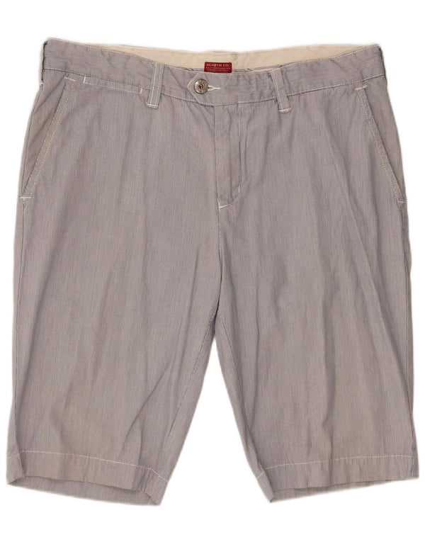 Scotch & Soda Chino Shorts til mænd W34 Large Blue Pinstripe Bomuld
