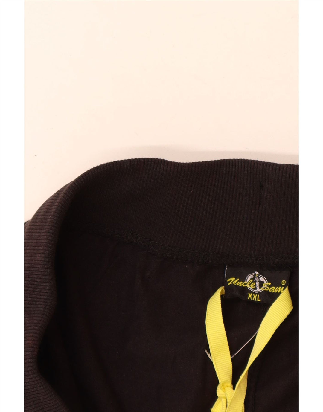 Uncle Sam Herre grafiske træningsdragt bukser 2XL sort bomuld