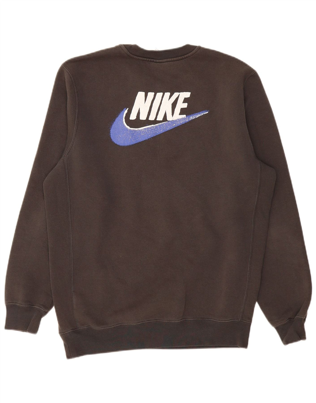 Nike grafisk sweatshirt til mænd mellem grå bomuld