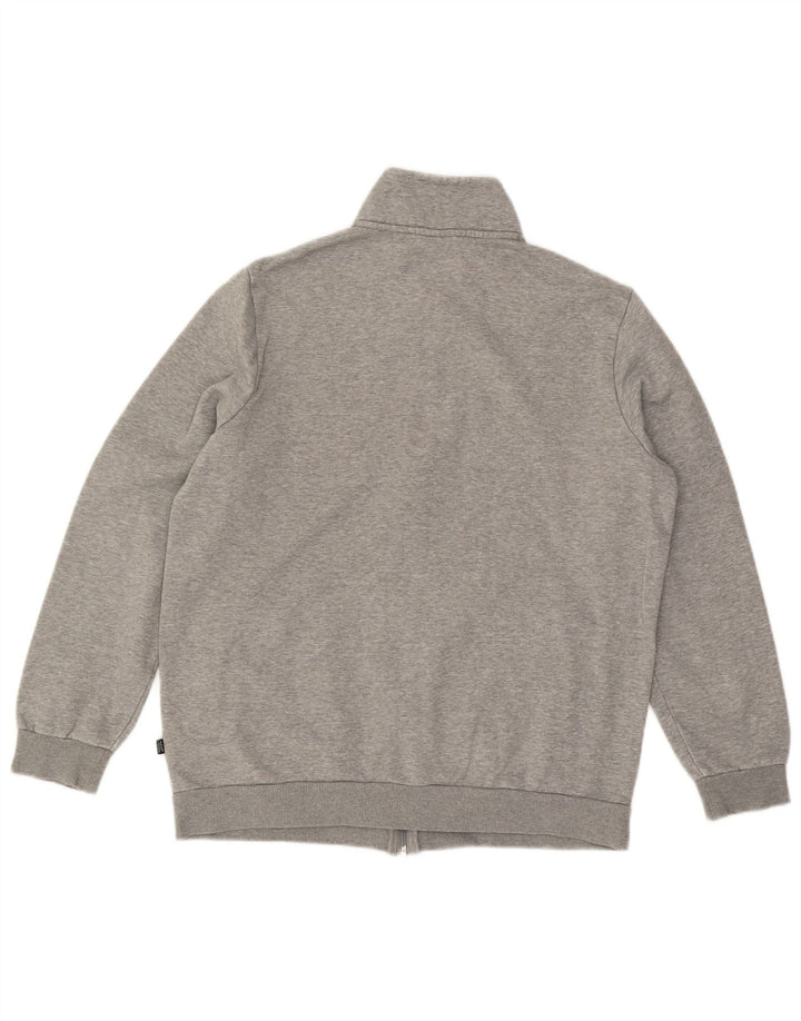 PUMA Mens Tracksuit Top Jacket Large Grey Cotton