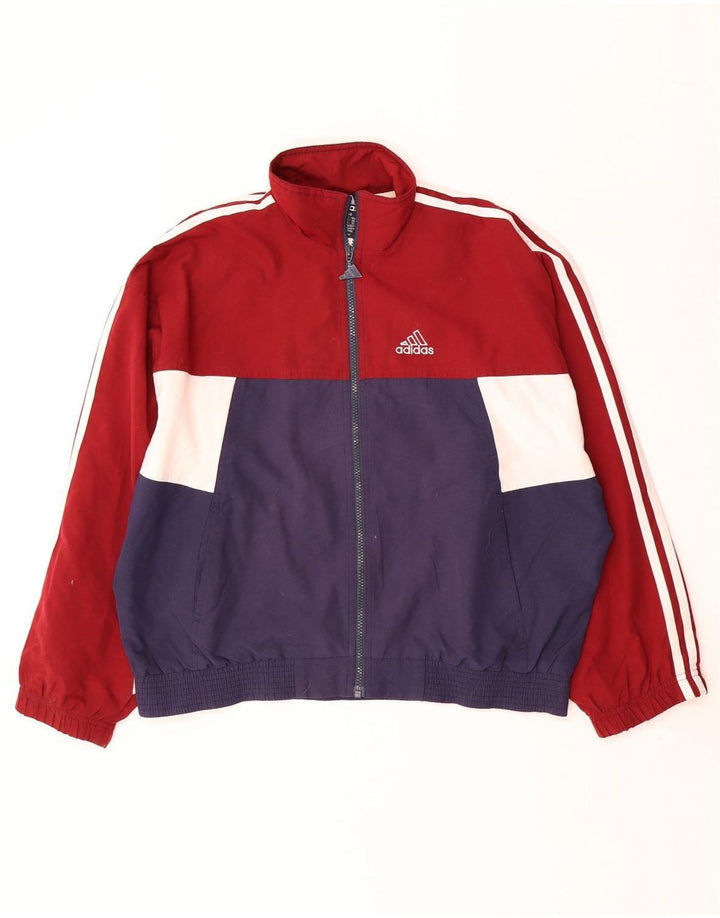 Adidas drenge grafisk træningsdragt topjakke 13-14 år Rød Colourblock