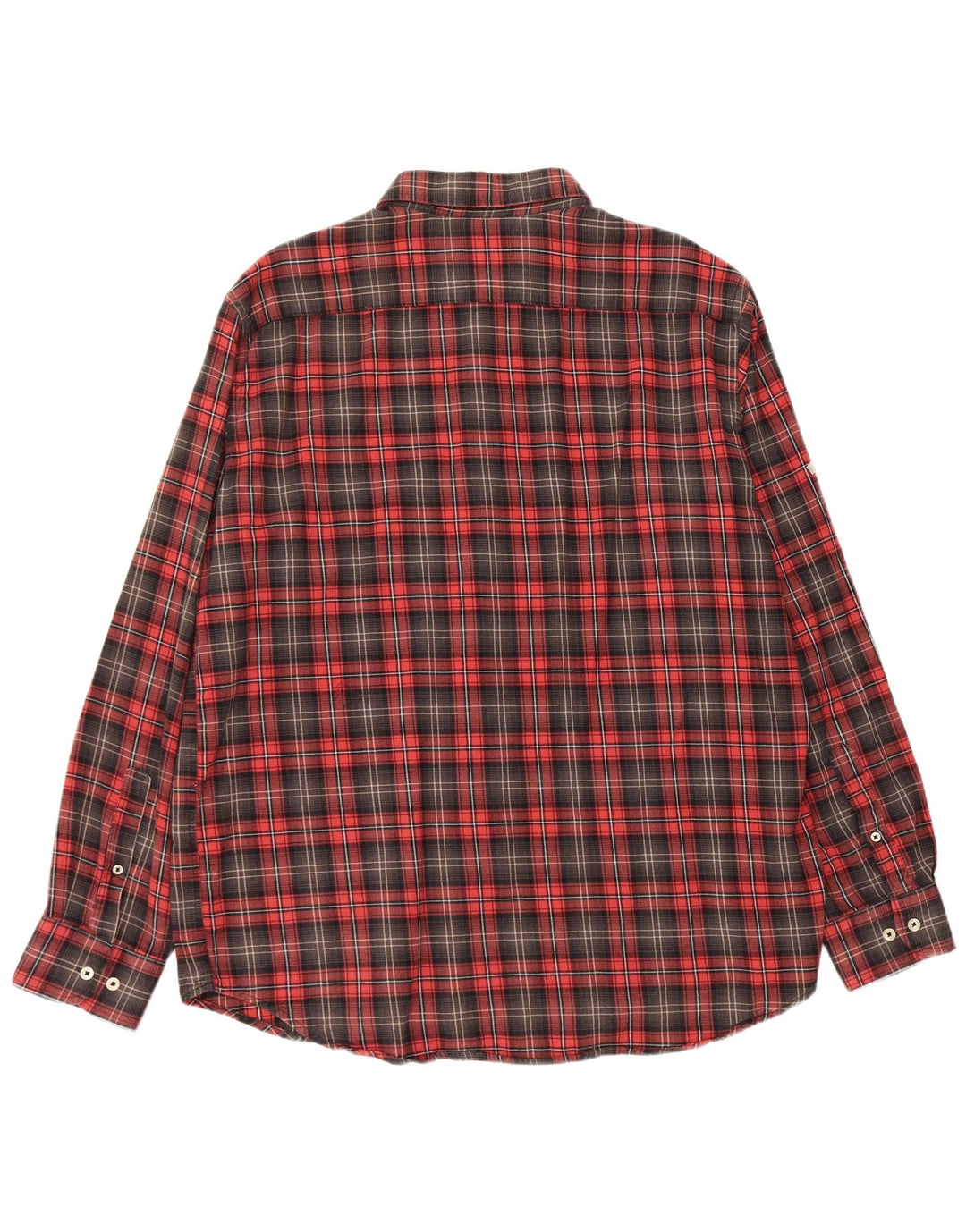 CARRERA Herre Regular Fit Flannel skjorte 2XL rød ternet bomuld
