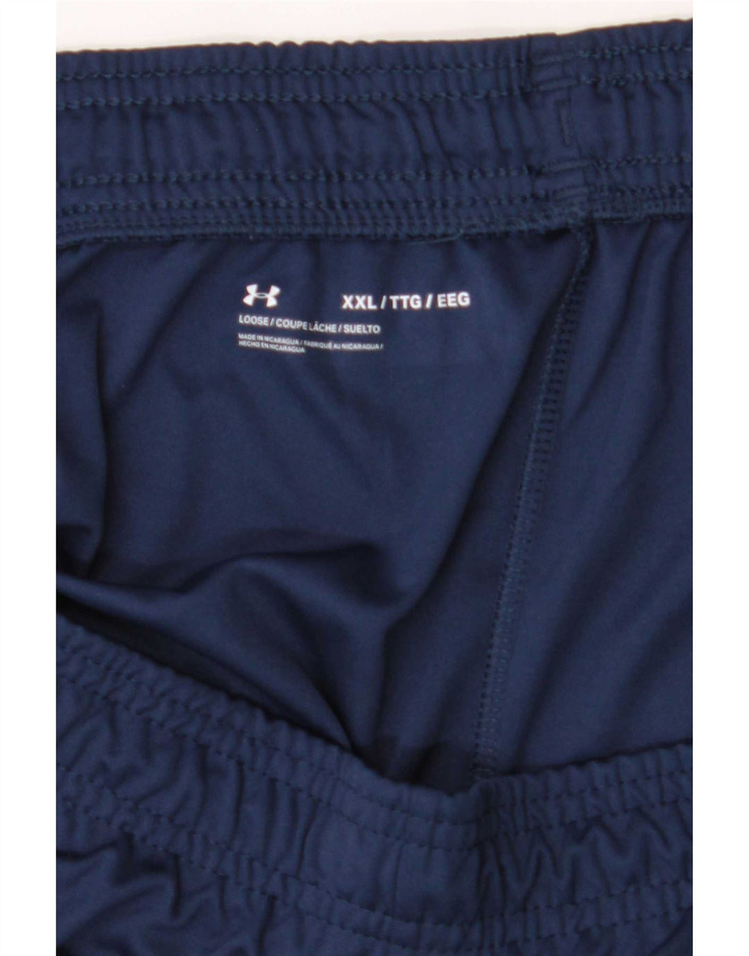 Under Armour Herre Loose Fit Sportshorts 2XL Navy Blue Polyester