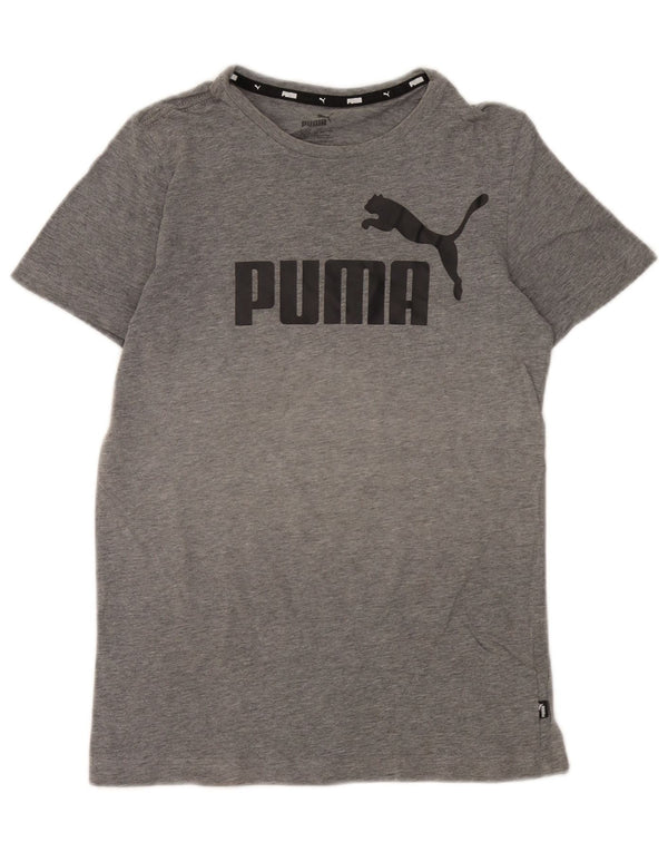 Puma drenge grafisk t-shirt top 13-14 år grå