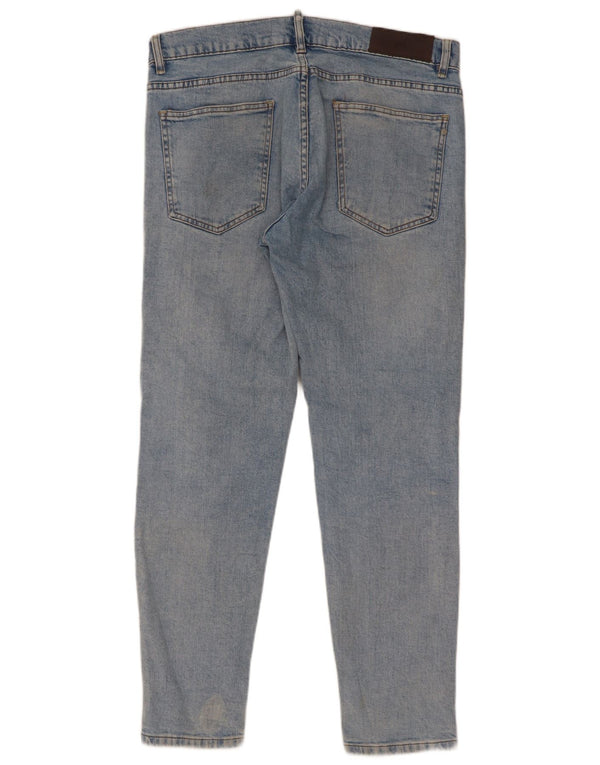 Zara Herre Slim Jeans EU 44 Large W34 L31 Blå Bomuld