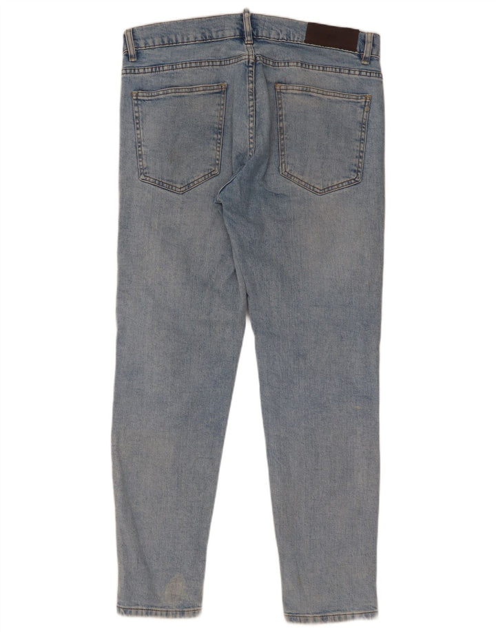 Zara Herre Slim Jeans EU 44 Large W34 L31 Blå Bomuld