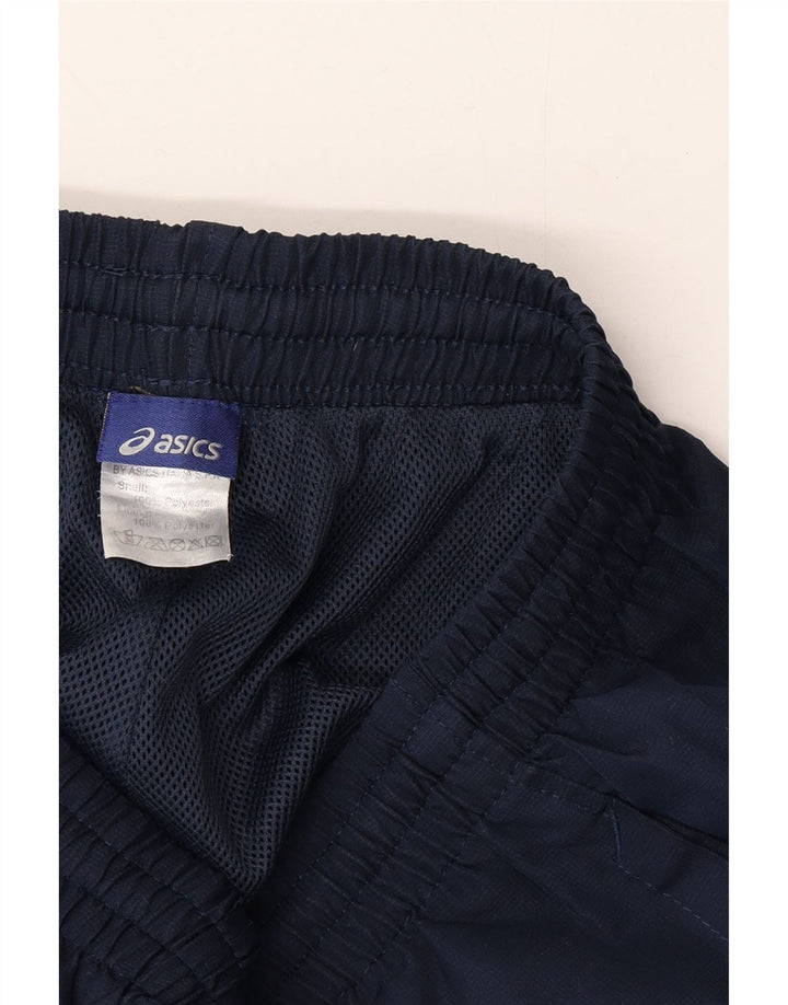 ASICS Mens Tracksuit Trousers Large  Navy Blue Polyester Vintage Asics and Second-Hand Asics from Messina Hembry 