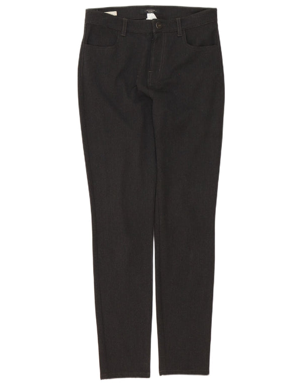 Max Mara Dame Slim Chino Bukser UK 6 XS W28 L30 Grå Polyester