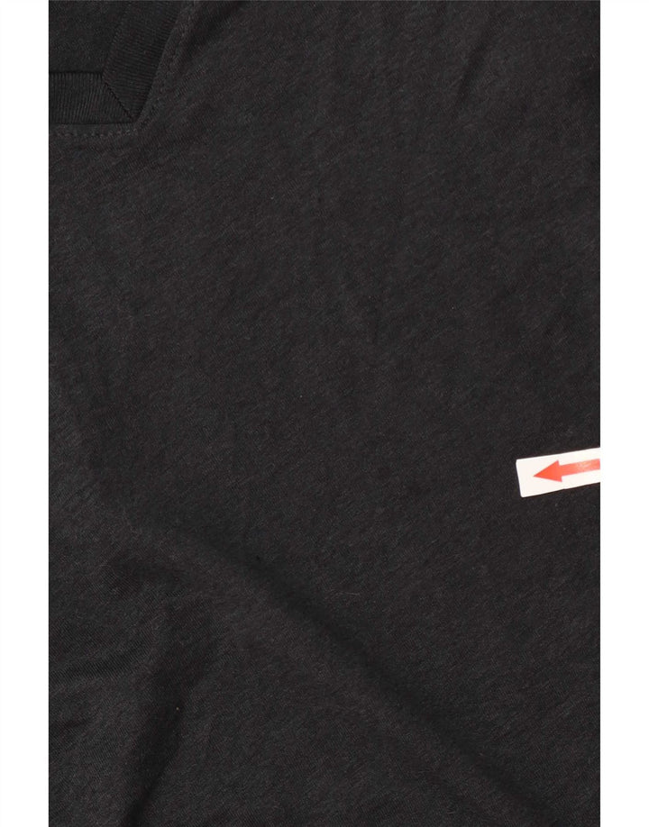 Nike Dame Dri Fit Regular T-Shirt Top UK 6 XS Navy Blue Polyester