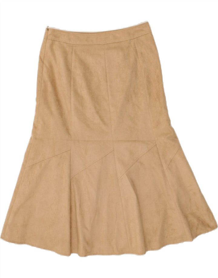 VIYELLA Womens Trumpet Skirt US 10 Large W32 Beige Polyester Vintage Viyella and Second-Hand Viyella from Messina Hembry 