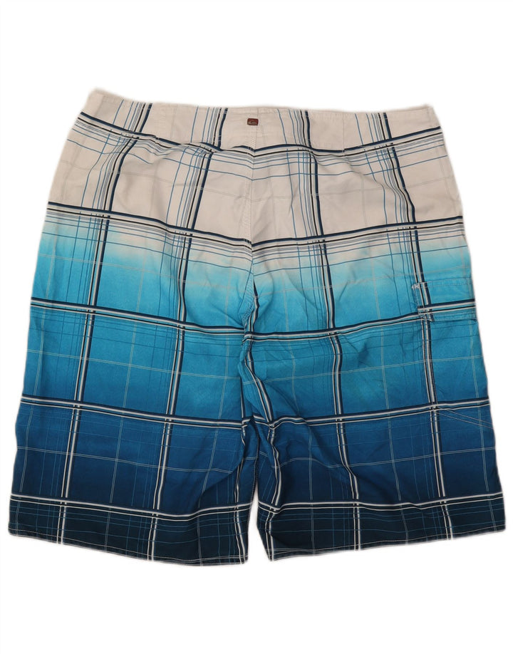 Quiksilver Badeshorts til mænd store blå ternet polyester